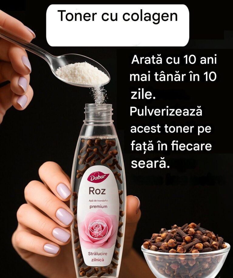 🌹 Toner Facial de Casă cu Apă de Trandafiri, Cuișoare și Praf de Colagen: Elixirul Natural pentru un Ten Întinerit!