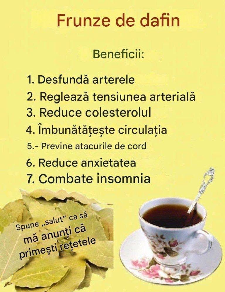 Frunza de dafin Rețeta completă în comentarii