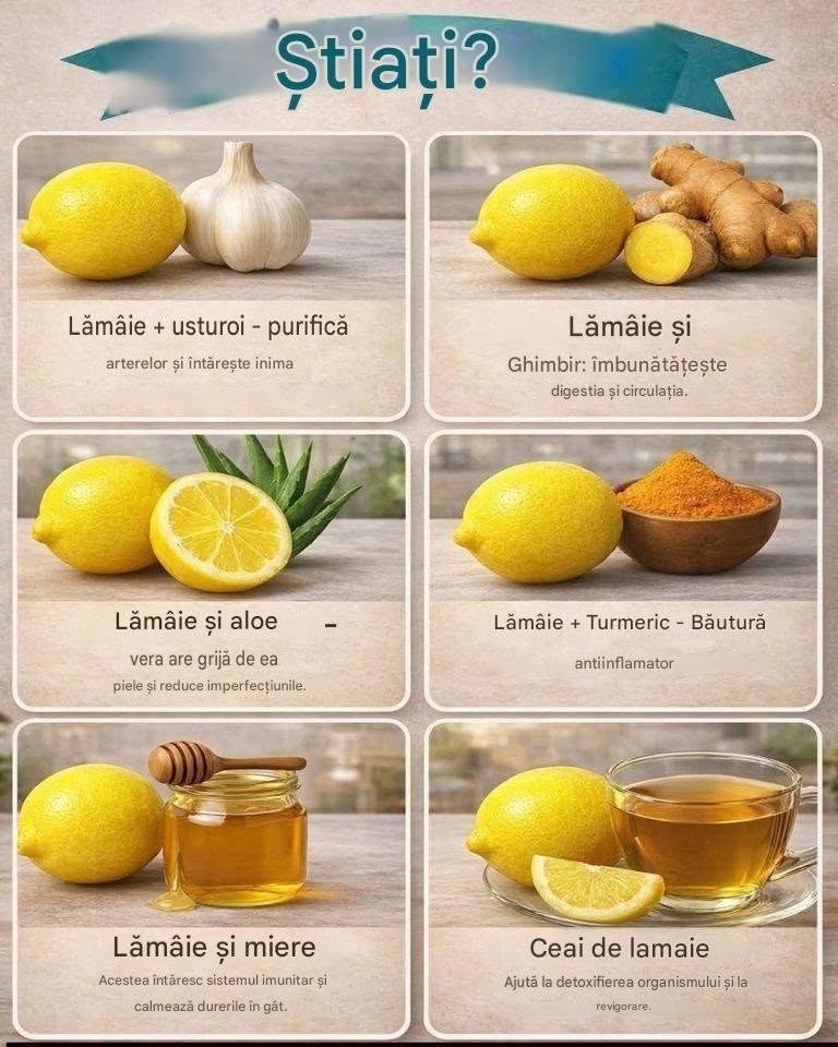 6 combinații puternice de lămâie pentru o stare de bine naturală