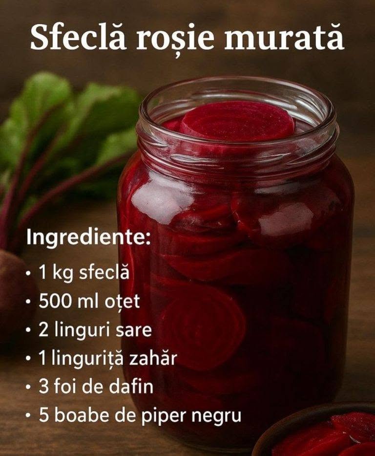 Sfeclă roșie murată cu oțet de mere – Gut – sănătate 