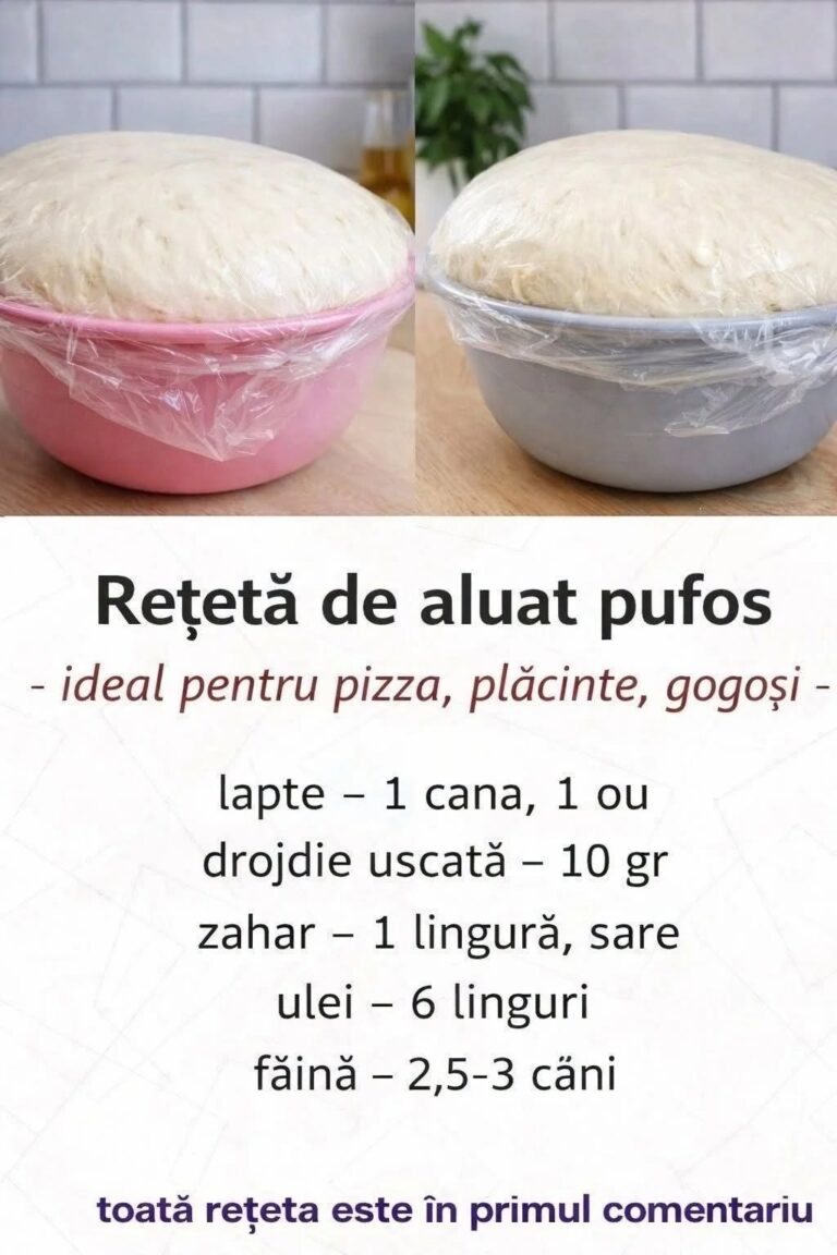 Aluat pufos, perfect pentru plăcinte, pizza sau gogoși – simplu și rapid de făcut. Dacă nu comentezi niciodată, măcar salută-mă si rețeta va fi în primul comentariu.