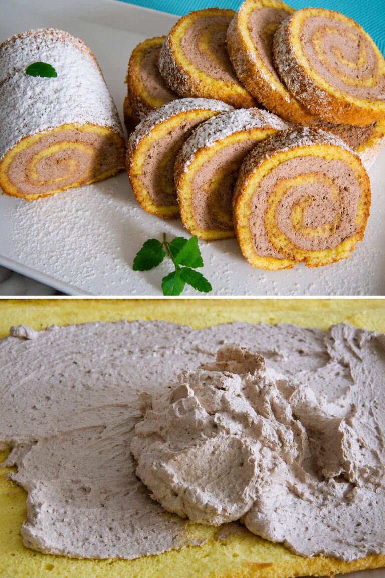 Rulada cu crema cappuccino