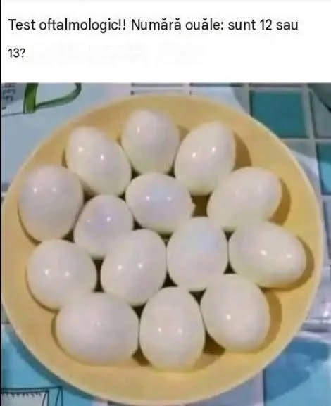 Test oftalmologic: poți număra ouăle?