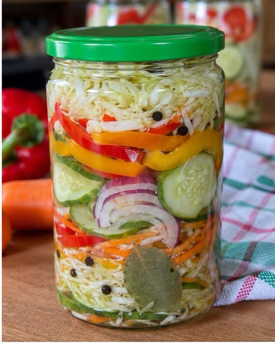 Salată de legume asortate pentru iarnă 🥒