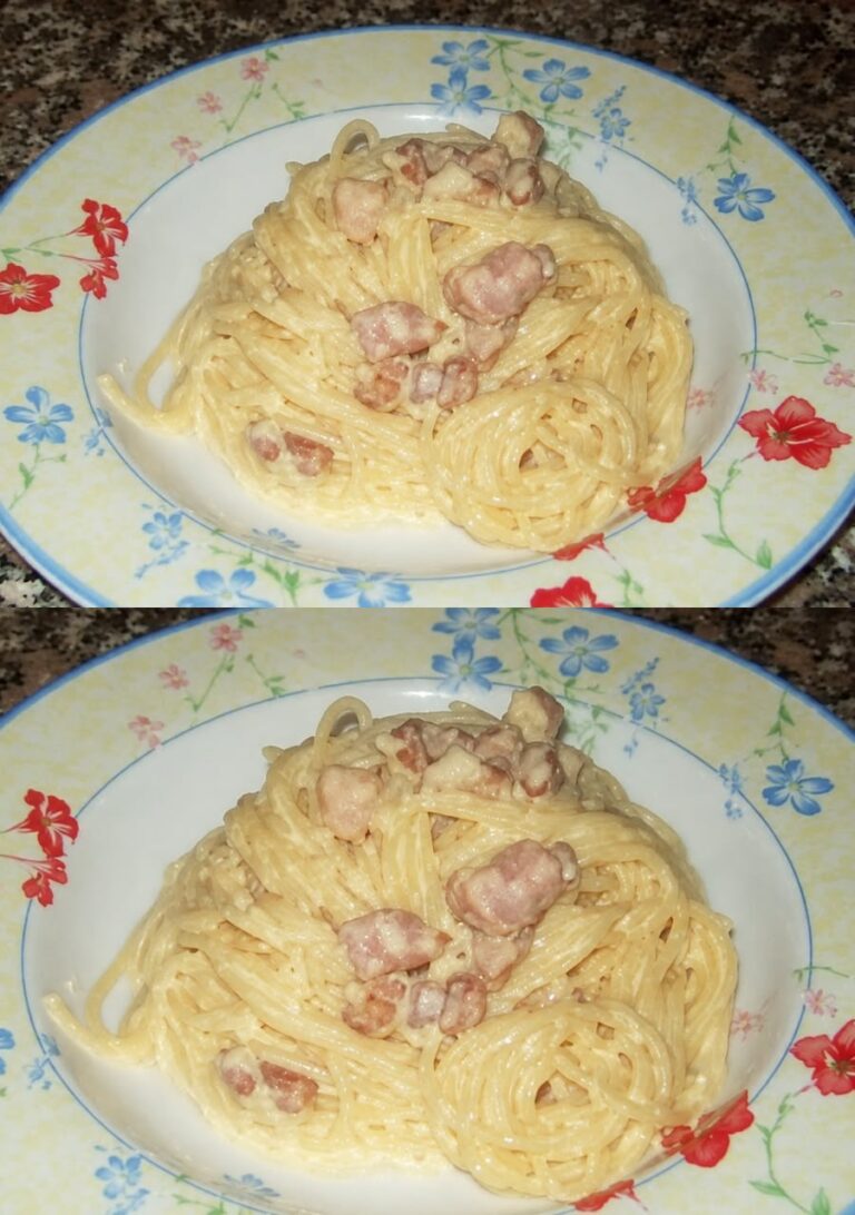 Spaghete carbonara, reţetă cu smantana