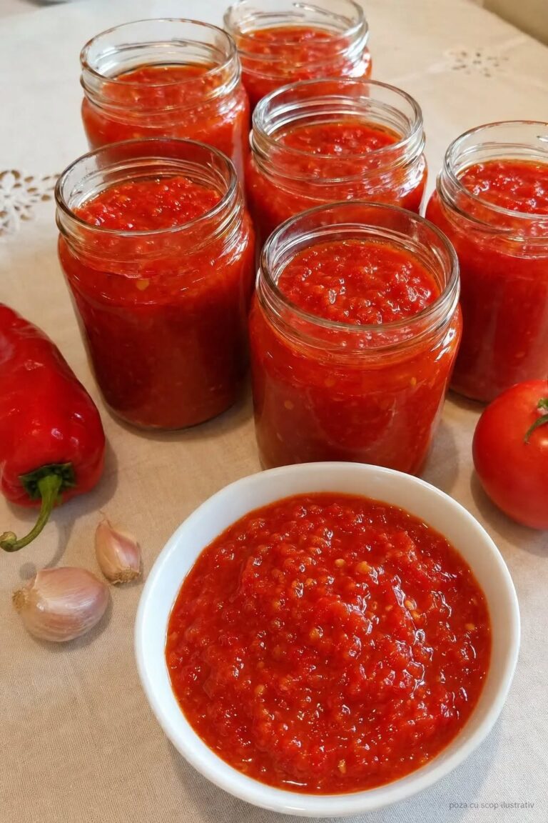 Sos picant de roșii, ardei și usturoi: perfect pentru zilele reci 🌶️🍅