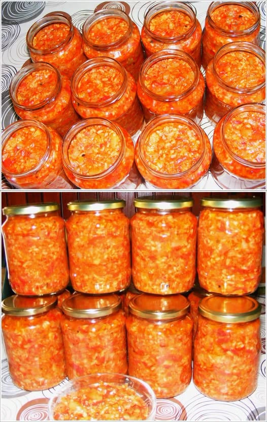Tocana de legume cu morcov si orez – conserva pentru iarna