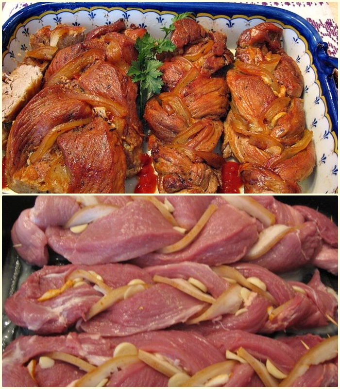 🥩 Mușchiuleț de Porc Împletit și Impănat la Cuptor: Rețeta Tradițională Suculentă!