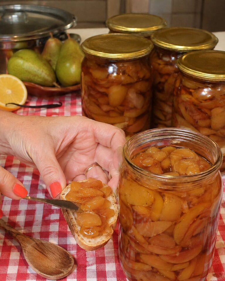Dulceață de pere chihlimbarie 🍐 uite cum iese un sirop auriu-chihlimbariu