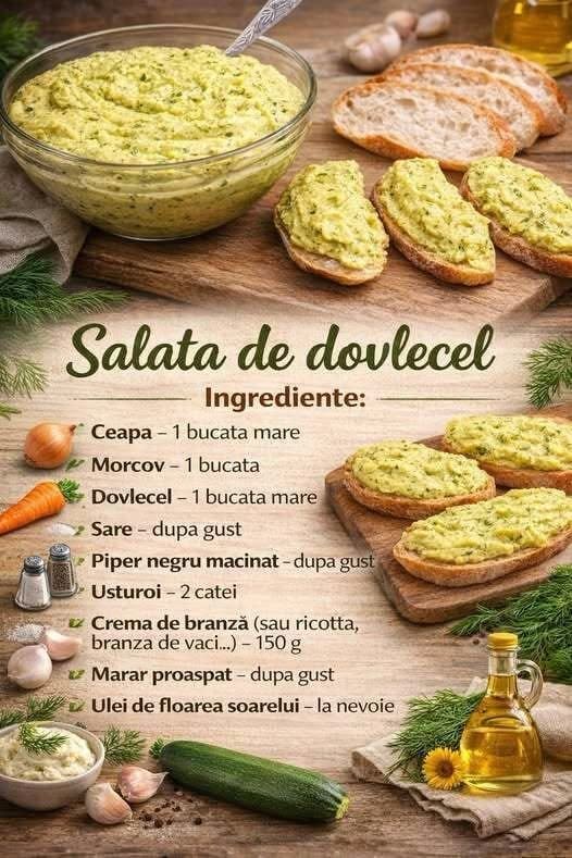 Salata de dovlecel- Absolut delicioasa, a devenit preferata mea