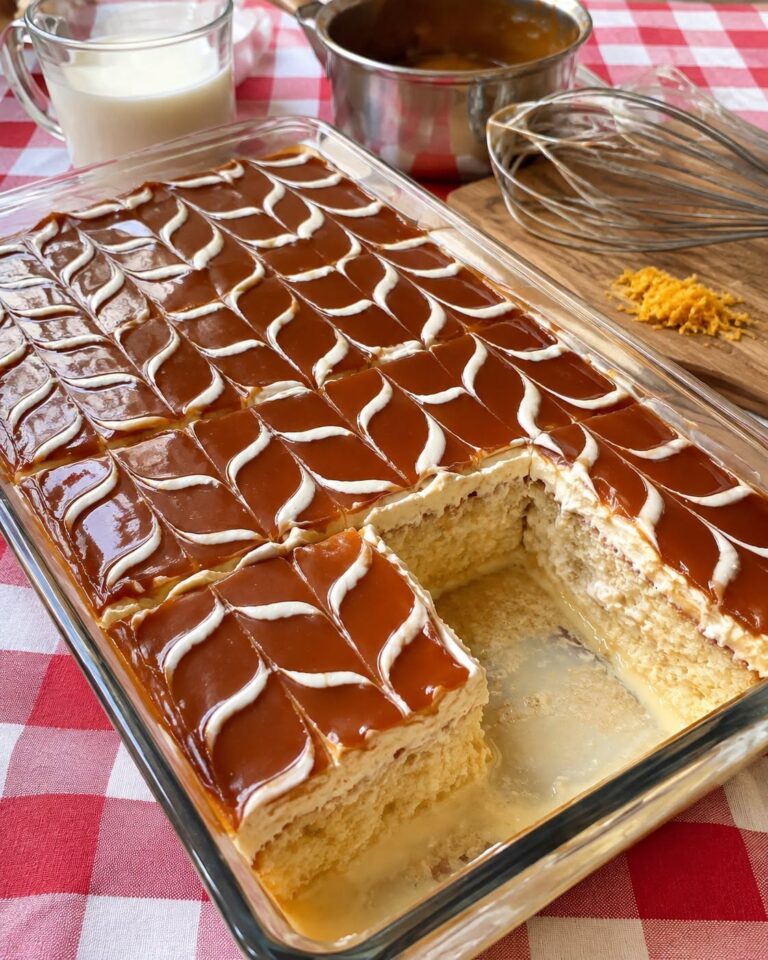 Trileçe cu caramel 🍮 uite o prăjitură turcească pe care merită s-o încerci