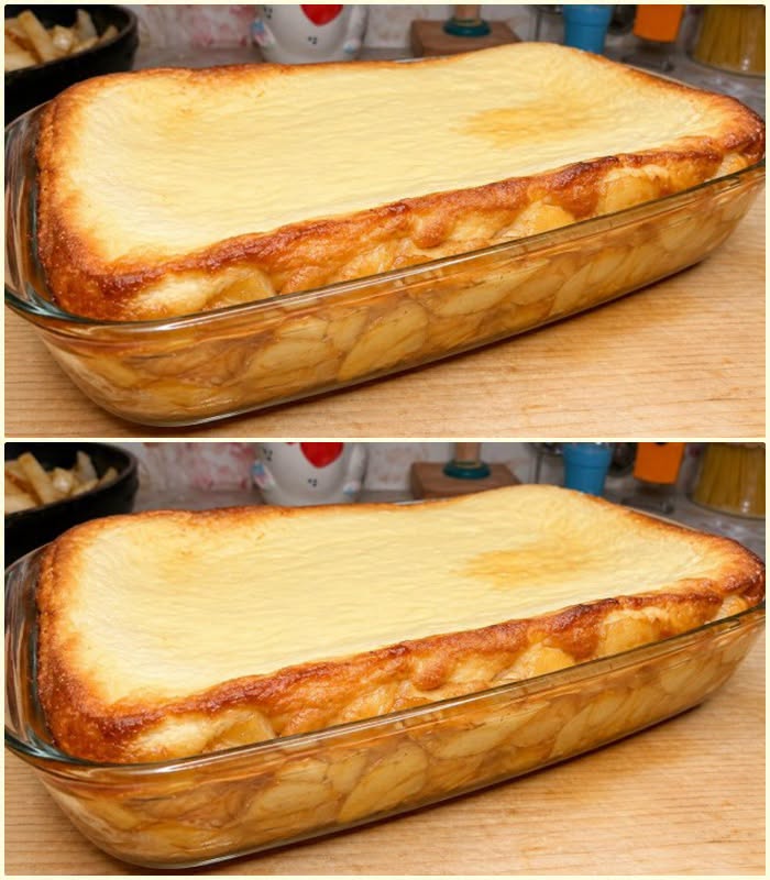 Desert prajitura cu mere caramelizate si branza de vaci