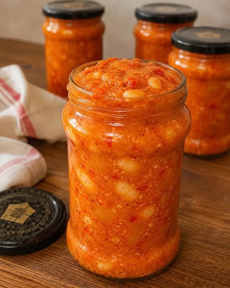 Zacuscă cu fasole boabe, ca la mama acasă 🫘🍆
