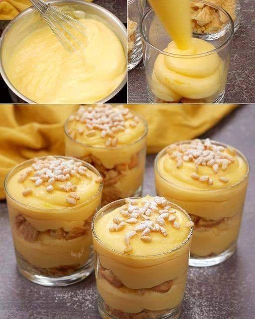 🍋 Desert la Pahar cu Cremă Fina de Lămâie și Biscuiți: Un Răsfăț Răcoritor!