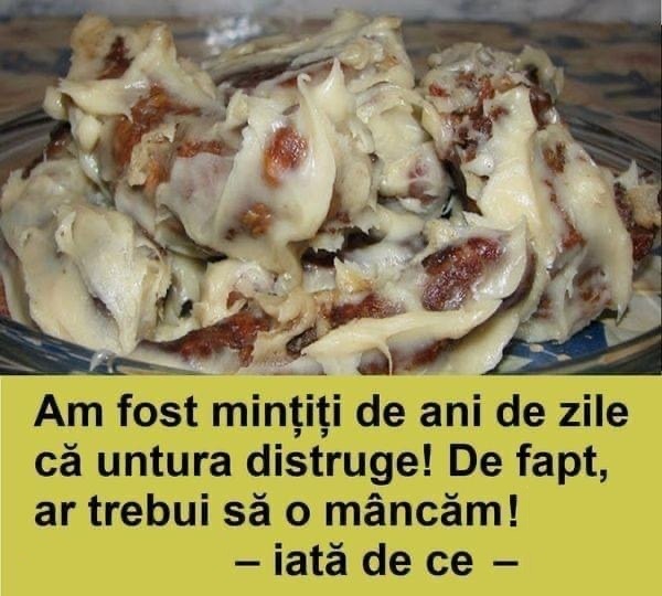 Am fost mințiți de ani de zile că untura distruge! De fapt, este mai sănătoasă decât multe uleiuri vegetale!