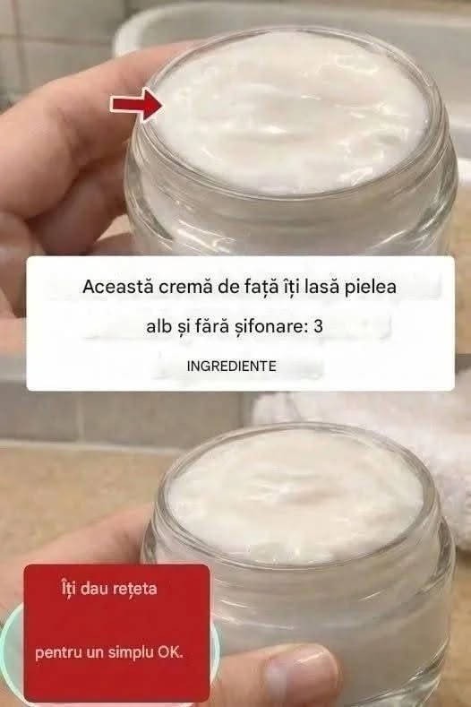 Fă o cremă cu bicarbonat de sodiu și aplică-o înainte de culcare. Adio, riduri și pete! Îți dau rețeta pentru un simplu „OK”. Commentaires