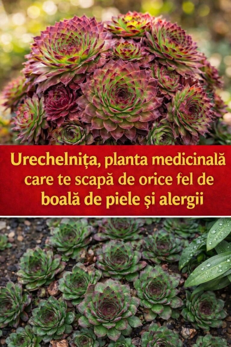 Urechelnița (Sempervivum tectorium) – Planta medicinală decorativă cu multiple virtuți