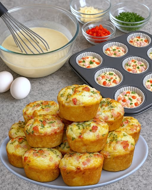 🧁😍 Brioșe sărate pufoase – rețeta pe care toată lumea o cere! 🧀❤️