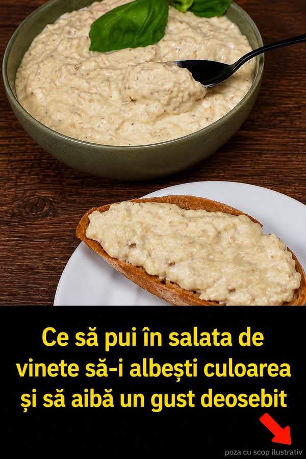 Trucuri pentru o salată de vinete mai deschisă și cremoasă