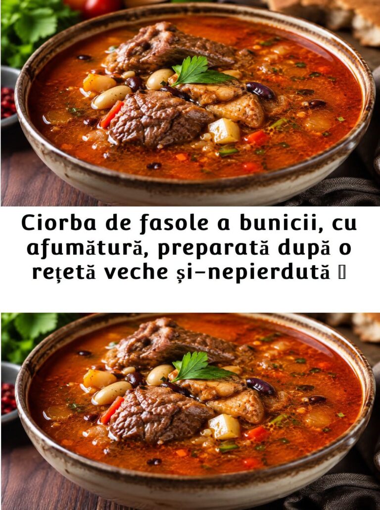 Ciorbă de fasole cu afumătură: Rețeta tradițională pas cu pas