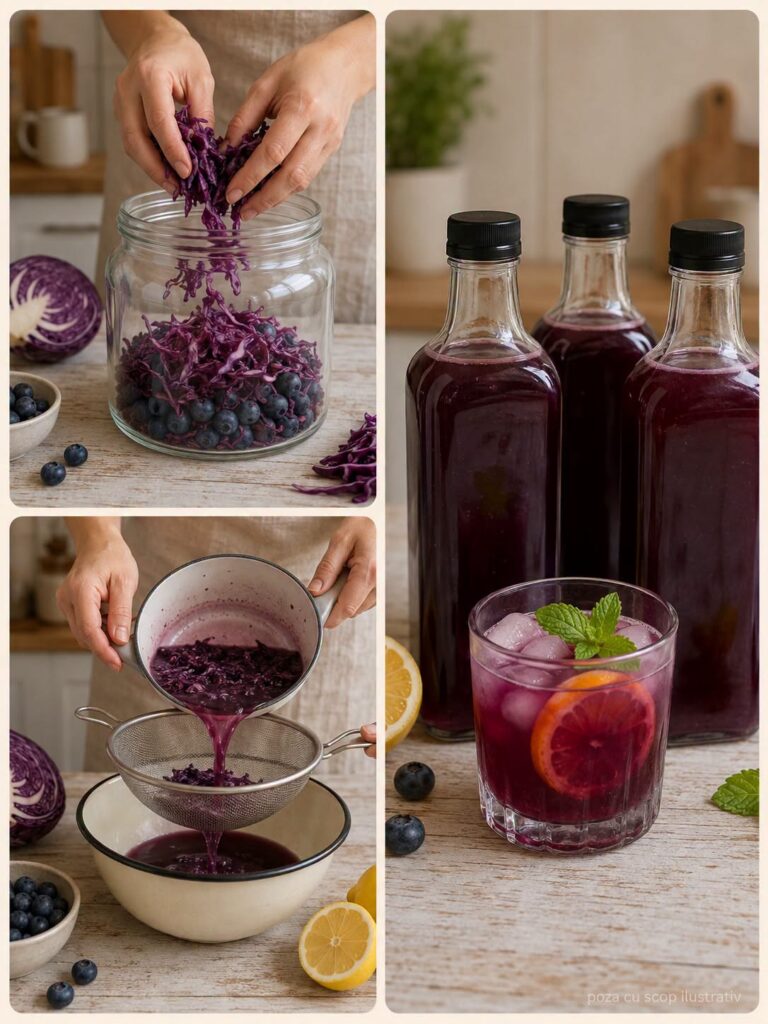 Salată de varză roșie cu afine și dressing de hibiscus: rețetă fresh