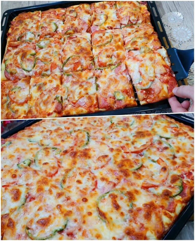 Pizza de casă cu aluat pe bază de chefir – Rețetă rapidă și delicioasă