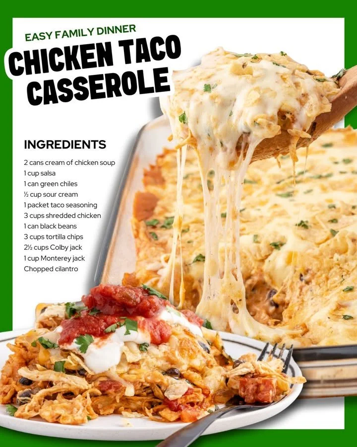 Caserolă cu pui și taco: rețeta supremă pentru o cină delicioasă