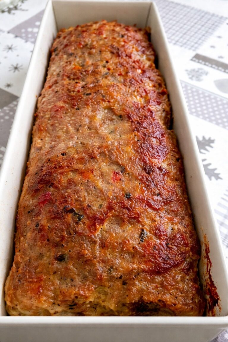 Ruladă de carne tocată la cuptor – rețetă gustoasă de aperitiv 🍽️✨