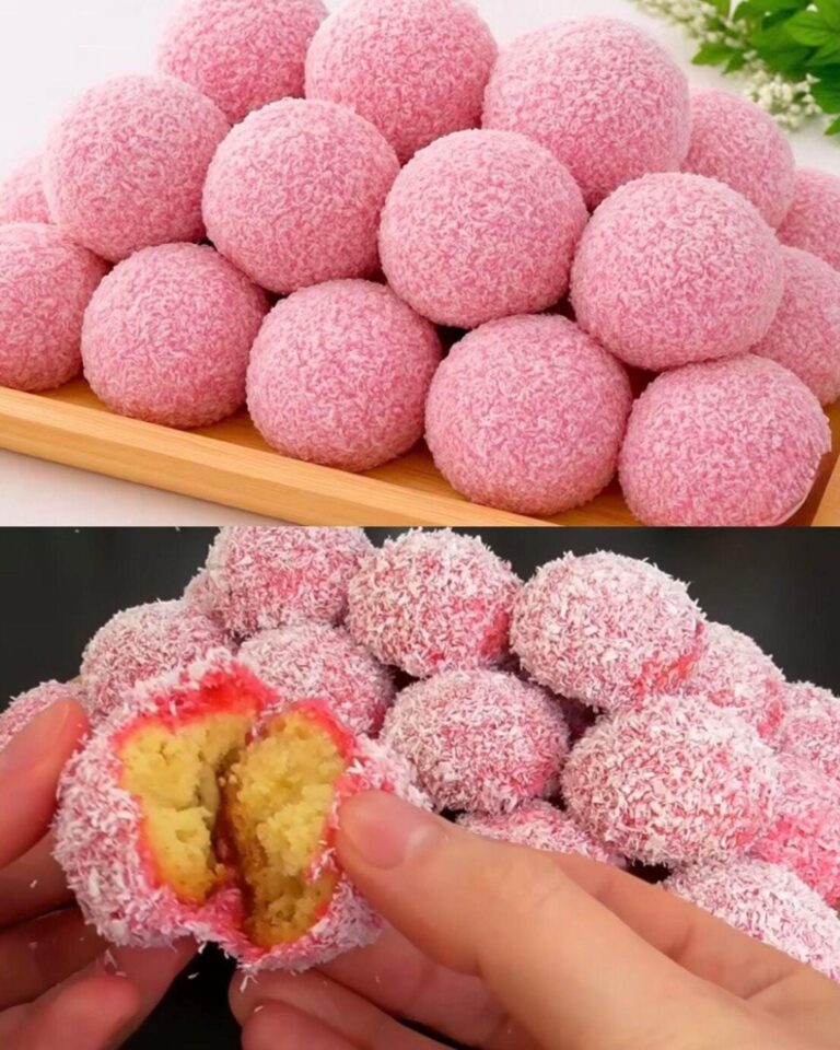 🍪❤️ Prăjituri fragede cu gem și fulgi de cocos – gustul dulce al copilăriei! 🥥🍓